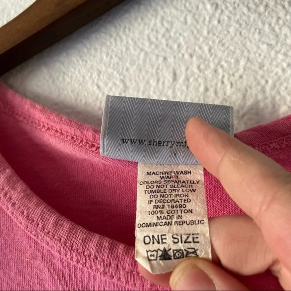 Sherry Pink Miami Beach Palm Tree T-Shirt Dress  Coastal Beachy OS Resortwear - Picture 5 of 7